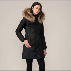 SOIA& Kyo down fur trimmed coat